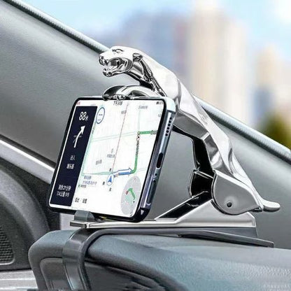 Jaguar Design Car Dashboard Mobile Phone Holder Mount Stand
